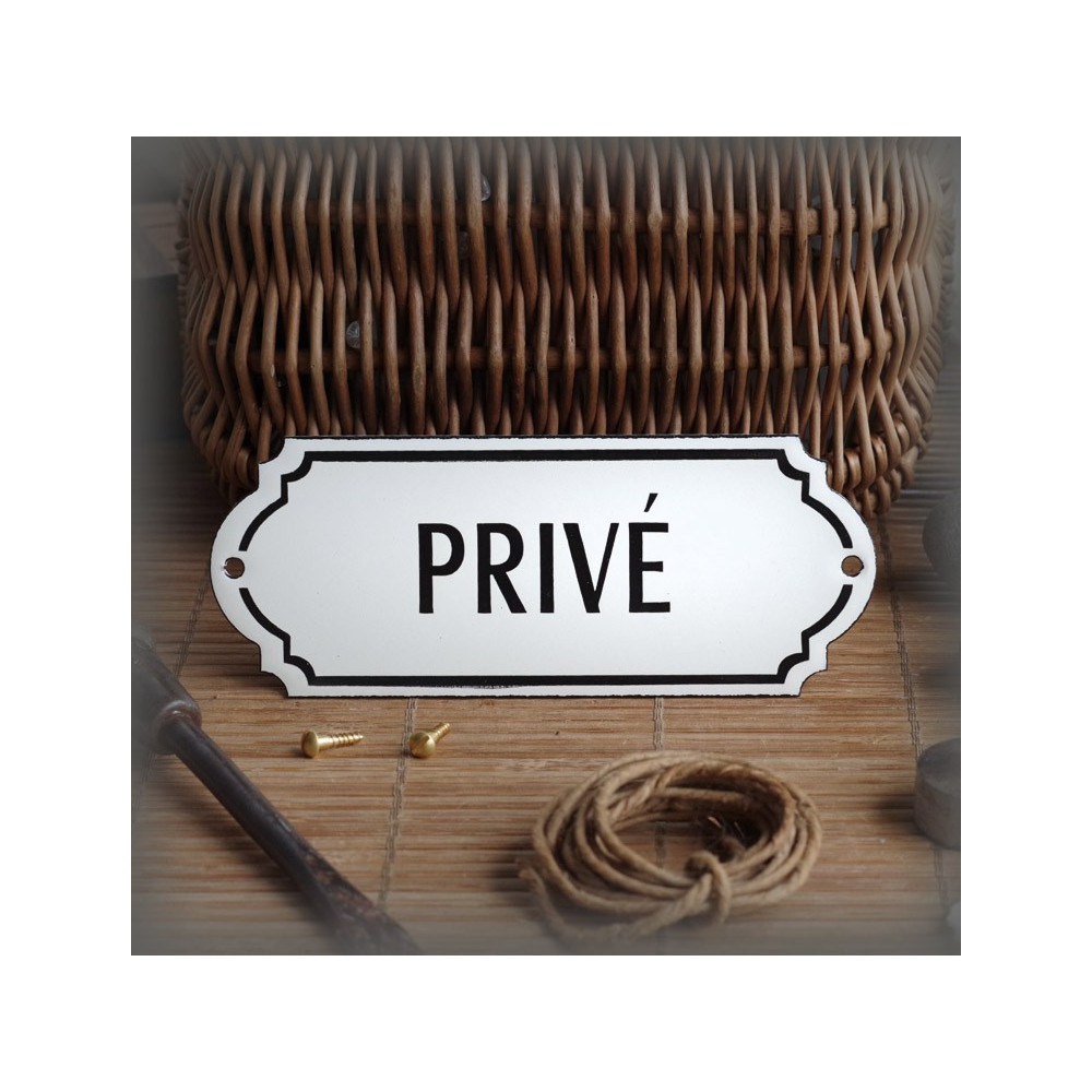 Plaque émaillée "Privé"