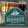 Un air de brasserie parisienne : la plaque publicitaire vintage pour votre demeure.