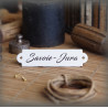étiquette émaillée : Savoir-Jura