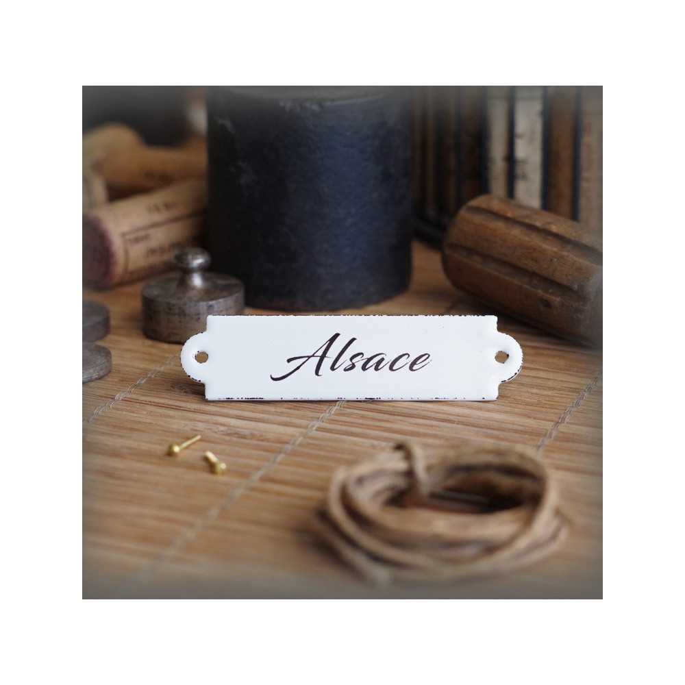 étiquette émaillée : Alsace