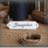 étiquette émaillée : Beaujolais