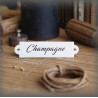 enamel label : Champagne