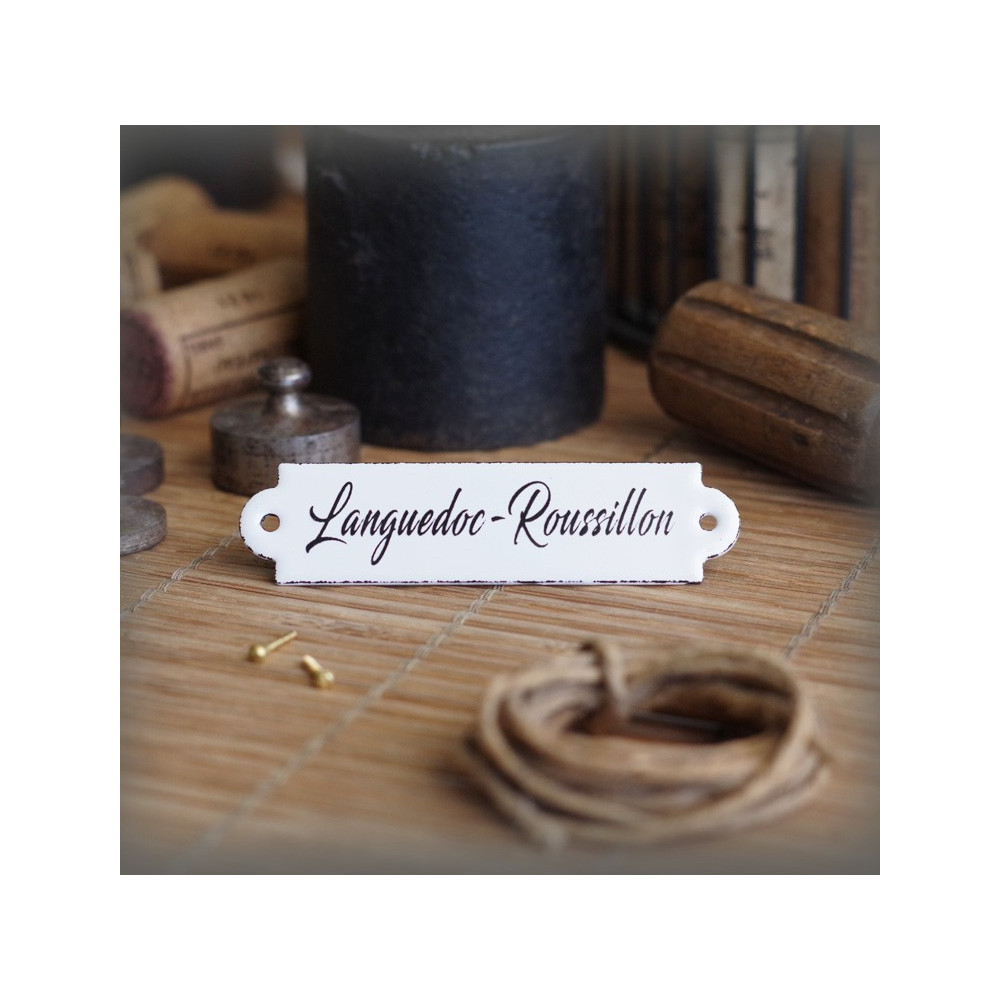 étiquette émaillée : Languedoc-Roussillon