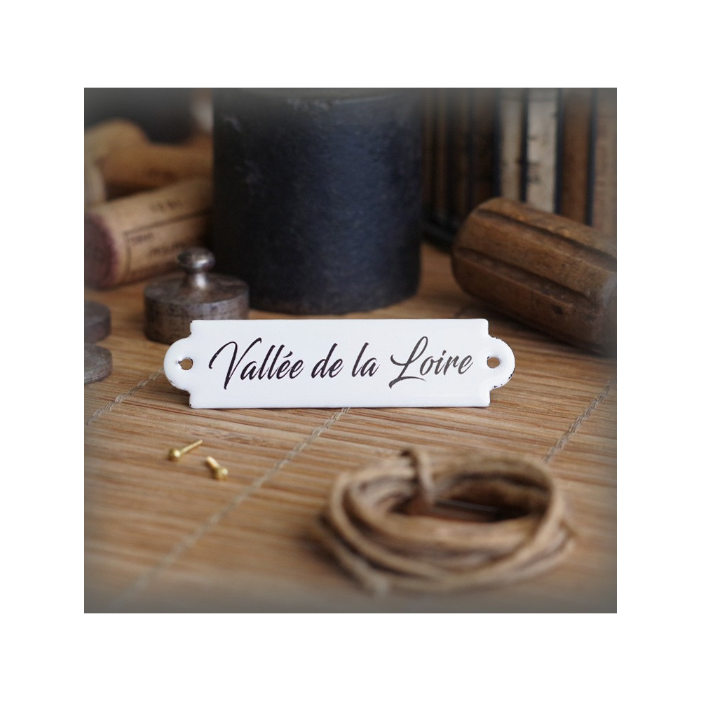 étiquette émaillée : Val de Loire