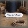 enamel label : Vins du Monde