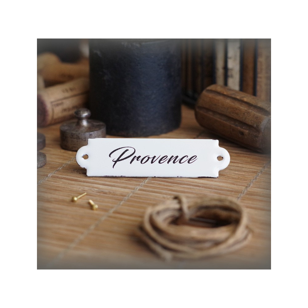 étiquette émaillée : Provence