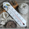 Enamel thermometer decoration Goldcrest
